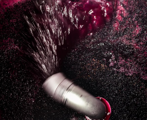 O vinho em fermentação