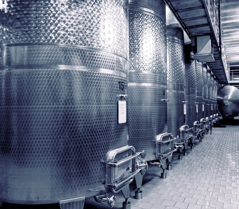 Fermenting wine in the cellar Fermenting wine in the cellar