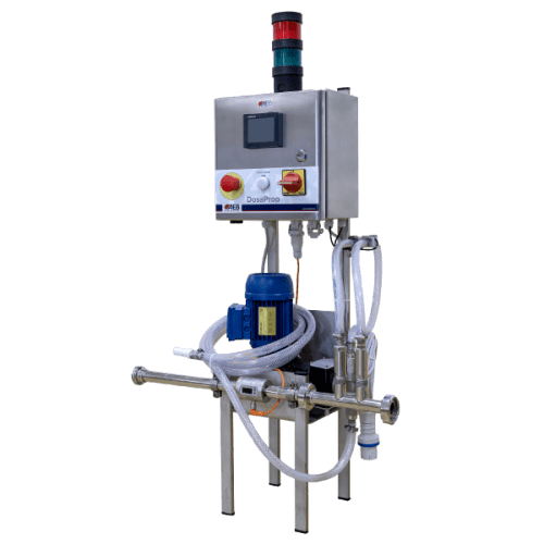 Dosaprop in line dosing system proportional addition adjuvants tannins gum arabic sulphite agents