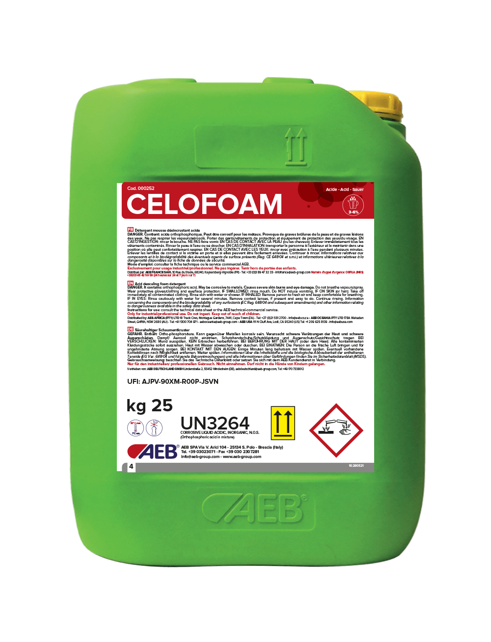 ÉCLAT Botanical aircolor foam Celofoam 4243 at the best online price - ACIDIC FOAM DETERGENTS
