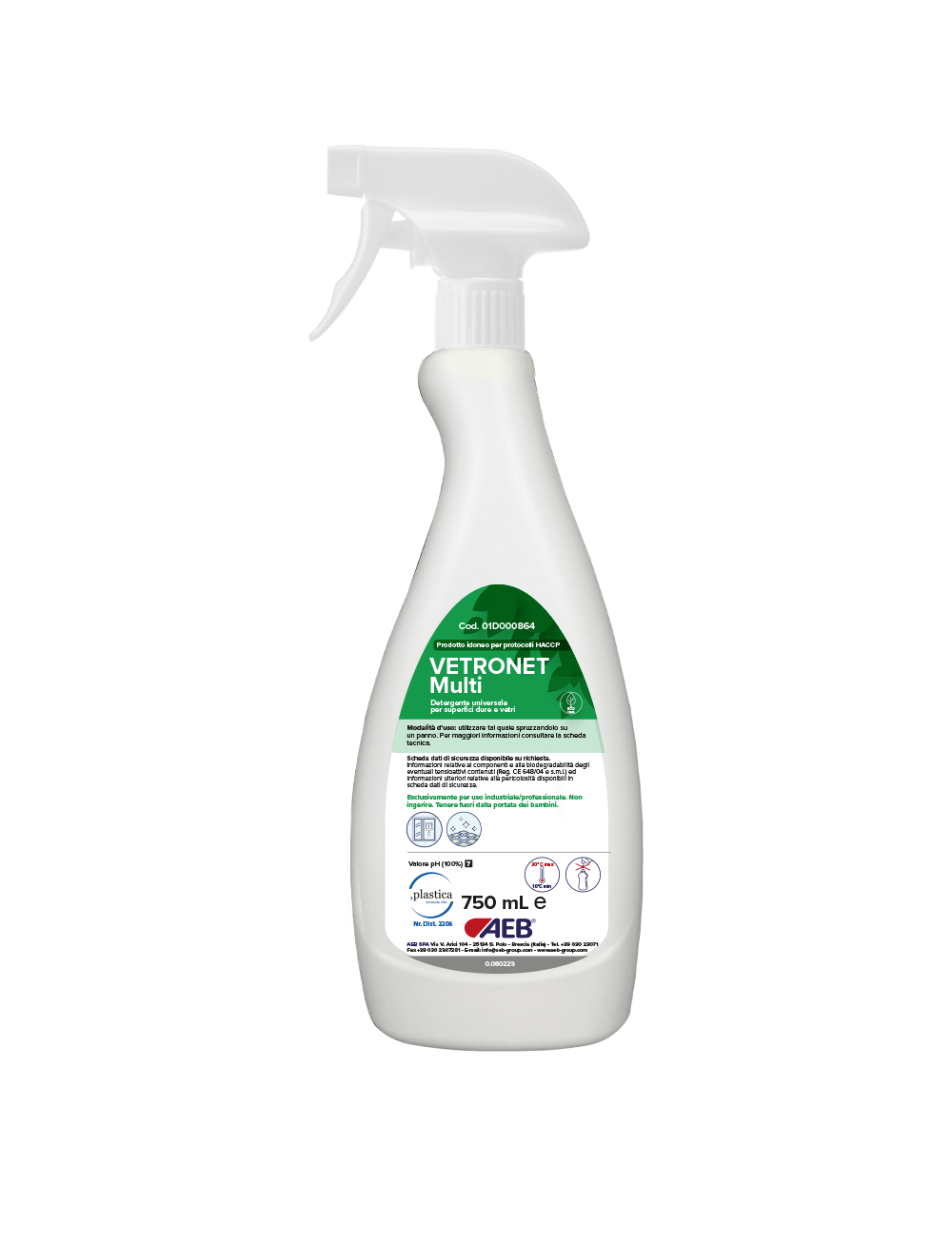 Detergente VERDE VETRI - Forniture aziendali - Uni3 Servizi