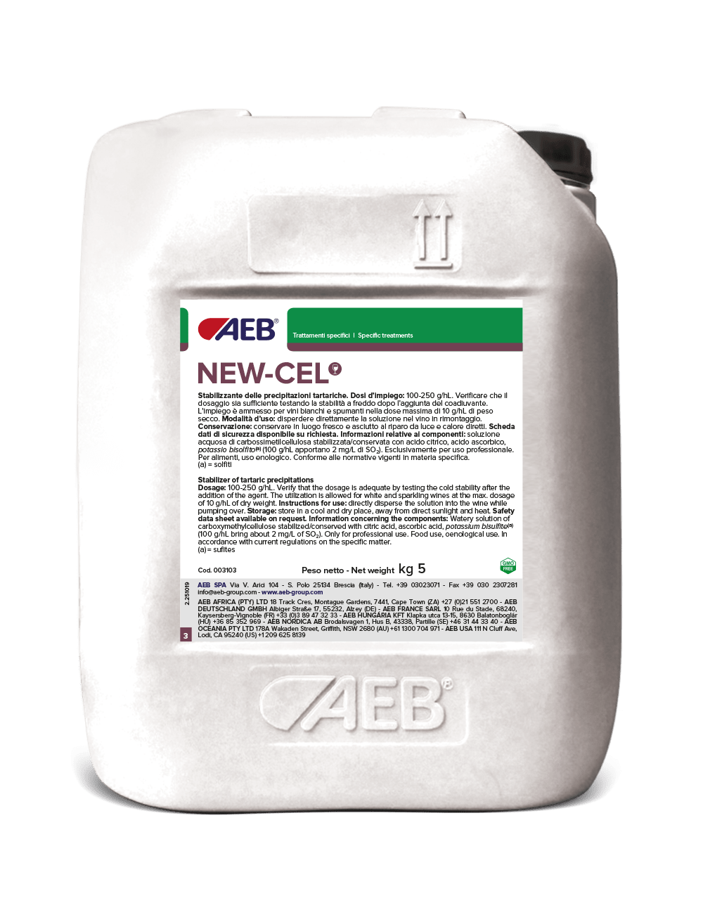 New Cel 4146 at the best online price - TARTARIC STABILIZATION for